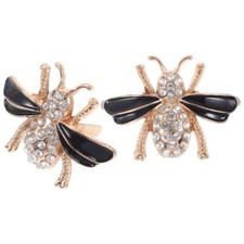 2 pcs Bee Shoe Charms Cute Shoe Clips Decorative Shoe Buckles Metal Shoe Clips