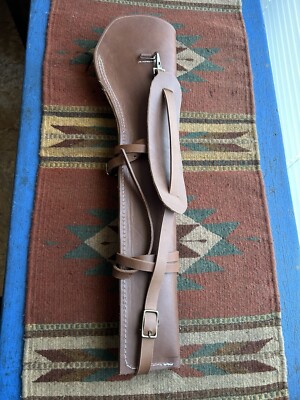 Leather Scabbard Fit Henry Mares Leg Lever Action Rossi Ranch Hand Saddle Straps