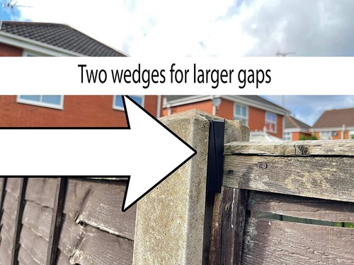 30X Anti-Rattle Fence Panel Security Clip Wedges Grips Fences Stops Rattling UK - Picture 3 of 11