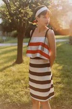 NWT ANTHROPOLOGIE STRIPED MINI DRESS- SIZE X-SMALL