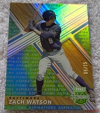2019 Elite Extra Edition ZACH WATSON #79 Aspirations Tie-Dye 05/25 Orioles