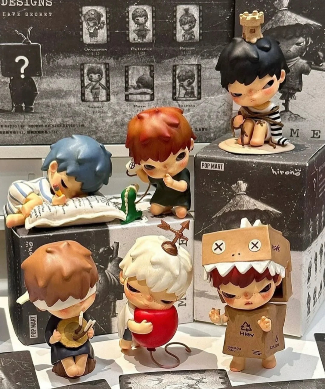 POP MART Hirono Mime Series Blind Box Confirmed Figure Model New