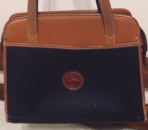 Dooney Bourke Black Brown All Weather Leather Vintage Satchel Image Is Loading Dooney Amp Bourke Black Brown All Weather Leather