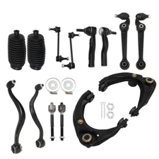 14 Piece Steering Suspension Kit Control Arms Tie Rods Sway Bar For Ford Fusion