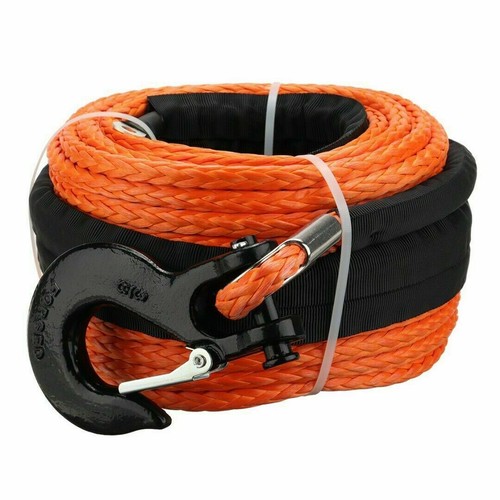 10MM X 30M Dyneema SK78 Winch Rope Hook Synthetic Recovery Offroad Cable 4x4 4wd - Picture 2 of 3