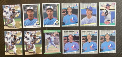 Randy Johnson 12 Card Baseball Lot: Rookies, Inserts, and Base Cards