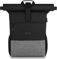 17 Zoll Laptop Rucksack Rolltop Tasche Arbeit Schule Reisen
