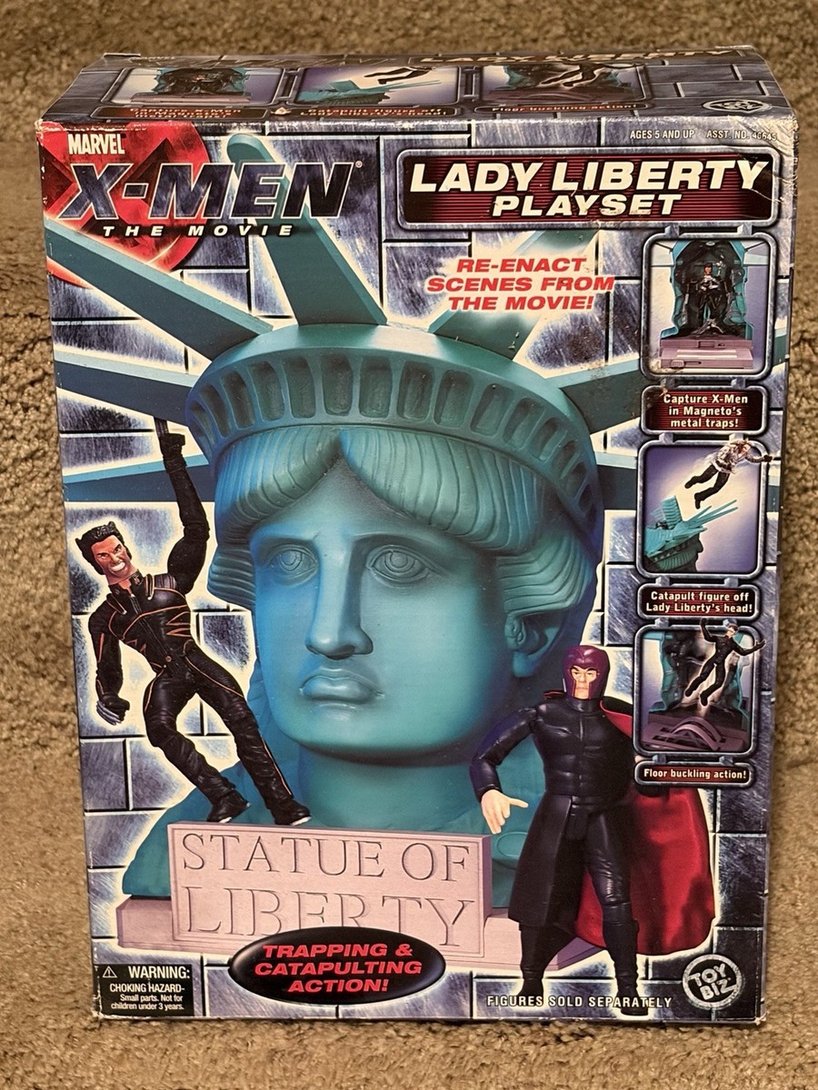 アメコミ MARVEL X-MEN THE MOVIE LADY LIBERTY PLAY 2000 Toy Biz Marvel X-Men: The Movie Lady Liberty Playset NEW!! | eBay