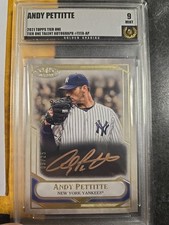 2021 Topps Tier One Andy Pettitte Talent Auto Bronze Ink 09/25 Golden 9