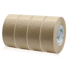 4Rolls Self Adhesive Reinforced Kraft Packing Paper Tape, 2inch 55yds, Total...