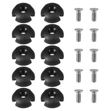 10Pcs Deck Line Guide Slotted Round Out Pull Rope Buckle Fitting7294