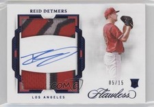 2022 Panini Flawless Rookie Sapphire 5/15 Reid Detmers Dual Patch Auto 5l2