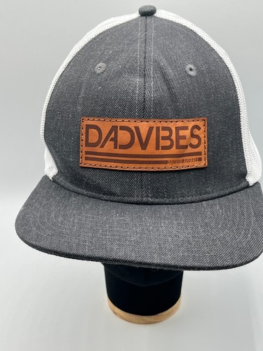 DadVibes Dad Hat - Snapback Baseball Cap Mens Leather Patch One Size VGC