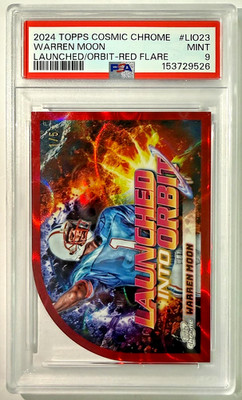 2024 Topps Cosmic Chrome Launched Into Orbit Warren Moon #LIO-23 Red Flare 1/5