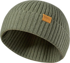 100 Merino Wool Fisherman Beanie Hat, Unisex Warm Winter Hats, Soft Breathable