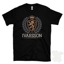 T-SHIRT STEMMA FANTASY IVARSSON novità parodia nome famiglia stemma