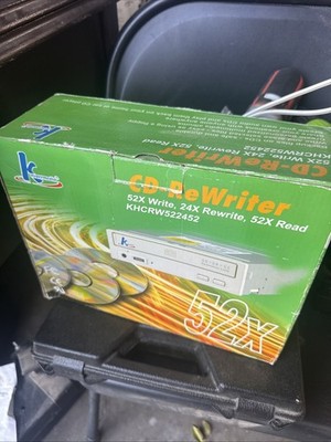 K Hypermedia 52X CD-ReWriter Internal CD-RW Desktop Computer NEW Factory Sealed