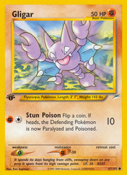 Gligar 67/105 Neo Destiny 1st Edition Common