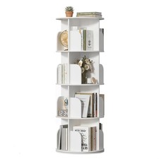 360 Rotating Bookshelf Tower