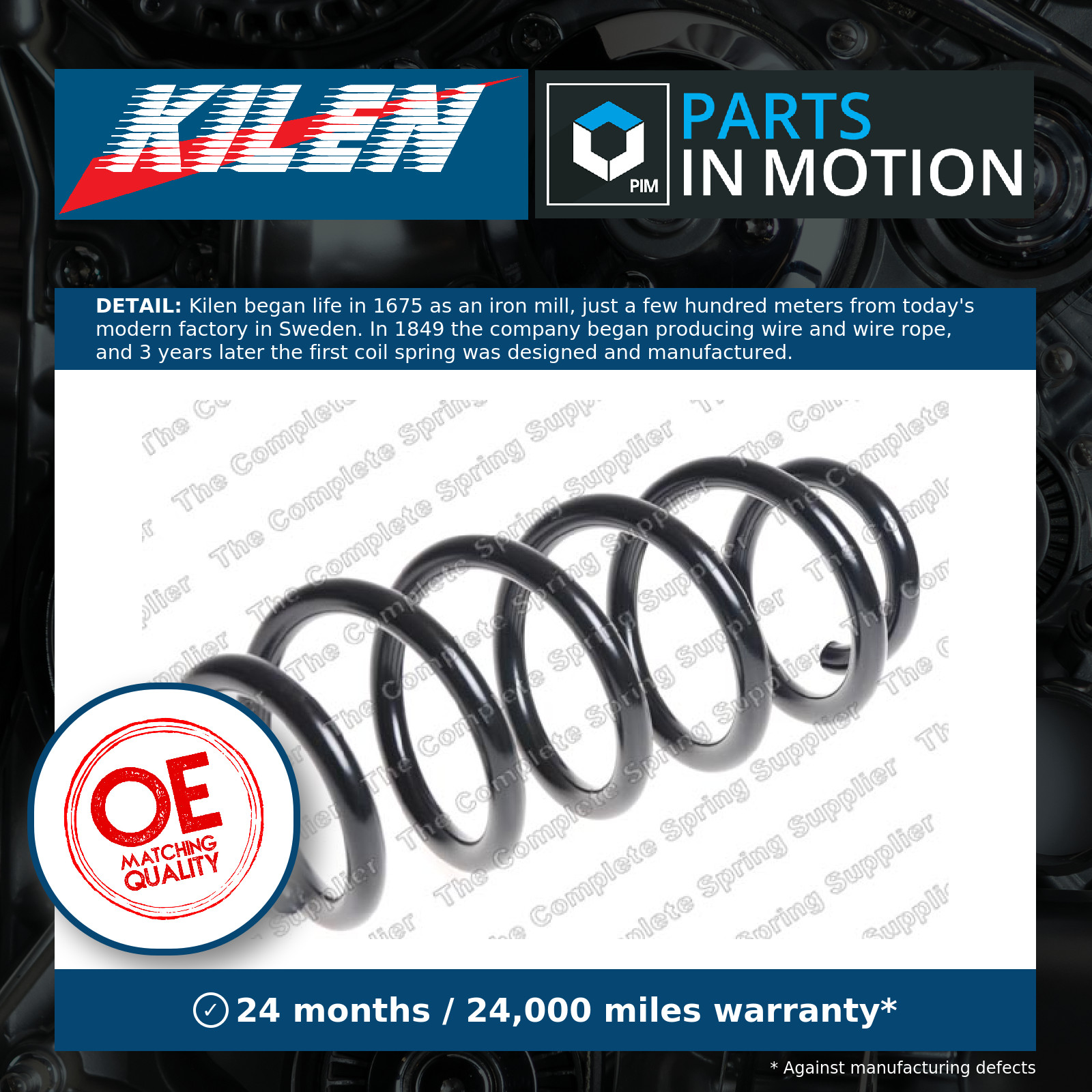 Suspension Coil Spring Front Durable High Strength Fits Audi Q5 KILEN 10232 - Image 4