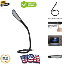USB Reading Lamp with 14 LEDs Dimmable Touch Switch and Flexible Gooseneck fo...