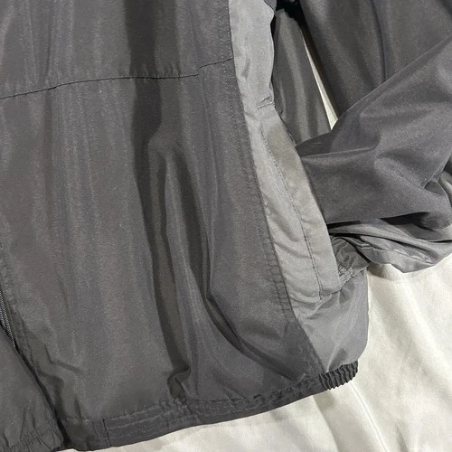 Simply For Sports Men's Windbreaker XL Black/Gray Colorblock Full Zip Mesh Line image 3