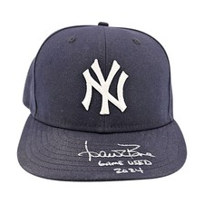 Aaron Boone Yankees Autographed Signed 2024 Game Used Yankee Hat (Boone LOA)