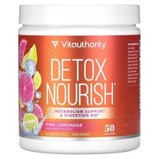 2 X Vitauthority, Detox Nourish, Pink Lemonade, 10.9 oz 310 g 