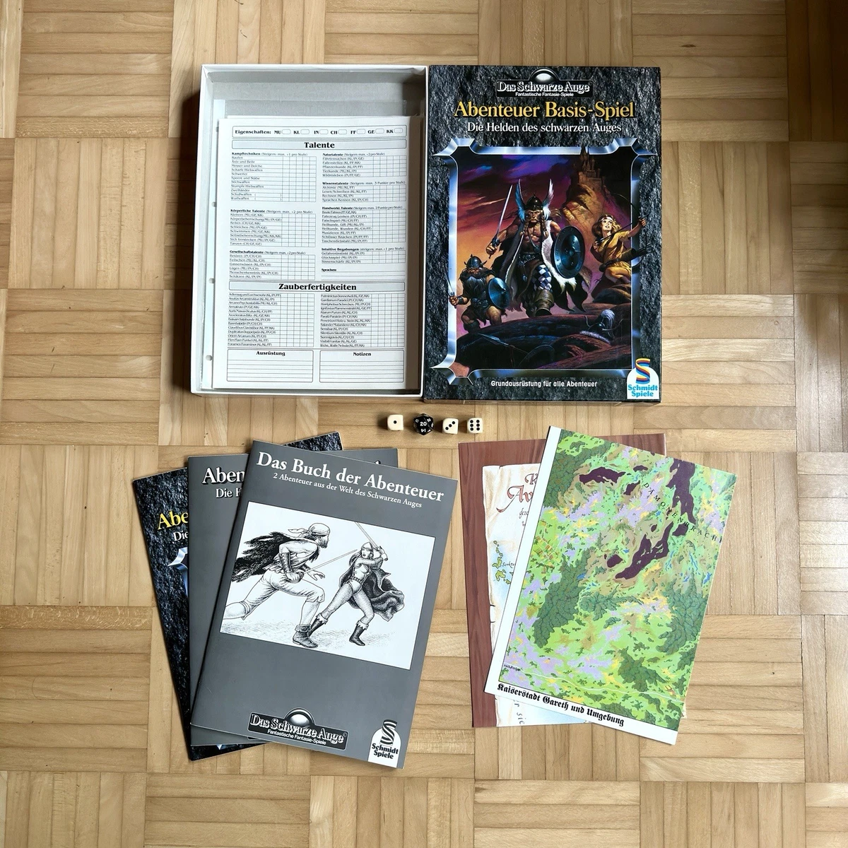 DSA Das Schwarze Auge 1994 Abenteuer Basis Spiel Die Helden. Fantasy Schmidt TOP