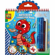  Disegni da dipingere SES Creative Activity Colouring Book 3 in 1 Quaderno