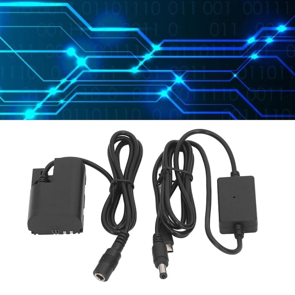 Batería ficticia de repuesto LP E6N batería ficticia con adaptador tipo C Buck para Foto 3 de 4