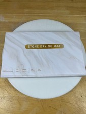 Stone Faucet Mat Diatomite Sink Drying Tray Grey 15.7x3.9in NEW