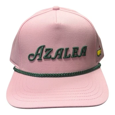 oMA NY スカルキャップ ピンク 2026 Masters Azalea Pink Embroidered Green Rope Hat Snapback