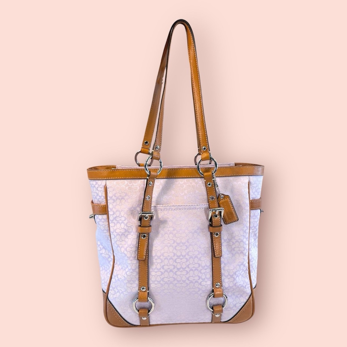 COACH Y2K Vintage Gallery Mini Jacquard Signature Tote Shoulder