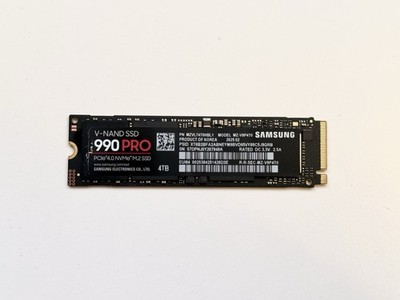 Samsung 990 Pro 4TB M.2 NVMe SSD - 100% & mit externem Gehäuse