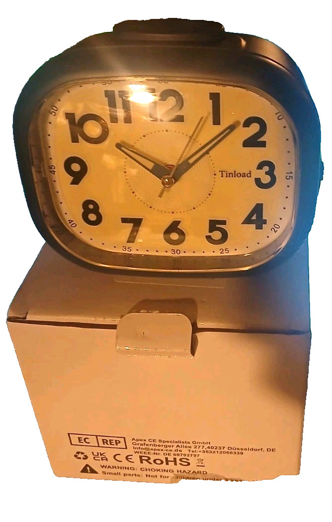 Tinload Backlit Alarm Clock☆ New In Box