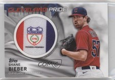 2022 Topps Series 1 City Flag Commemorative Relics Shane Bieber Patch h7i