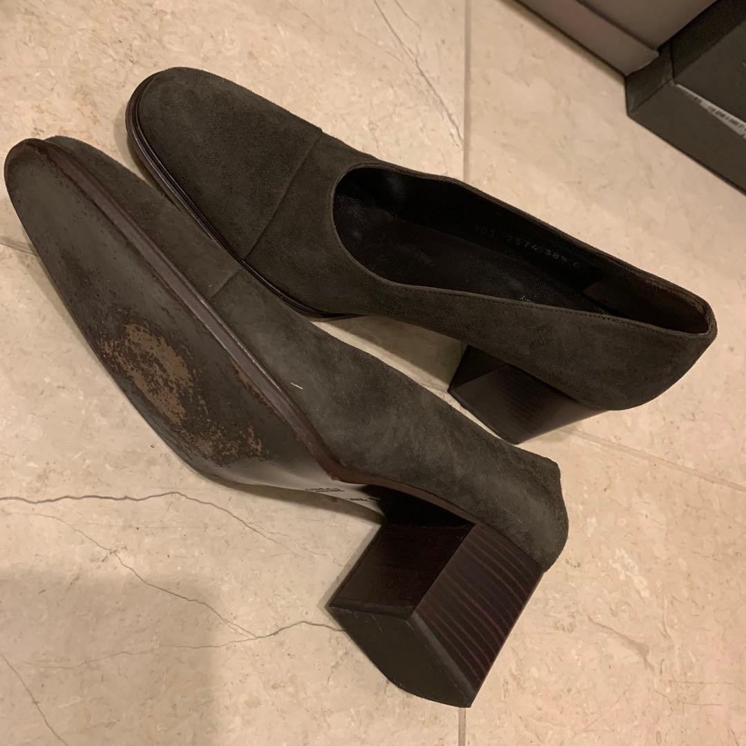 Gucci Heels Pumps Shoes Brown Suede Size 38.5 US About 8.5 For Women thumbnail 17