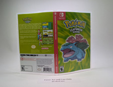 Replacement Case - NO GAME - Pokemon LeafGreen - Physical Switch 1 Game Case