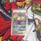 Pokémon Gengar & Mimikyu GX Tag Bolt Double Rare Holo Japanese 038/095 PSA 8