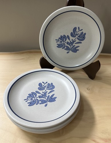 5 - Pfaltzgraff Yorktowne 6.75" Salad Bread Dessert Plates USA FREE SHIPPING