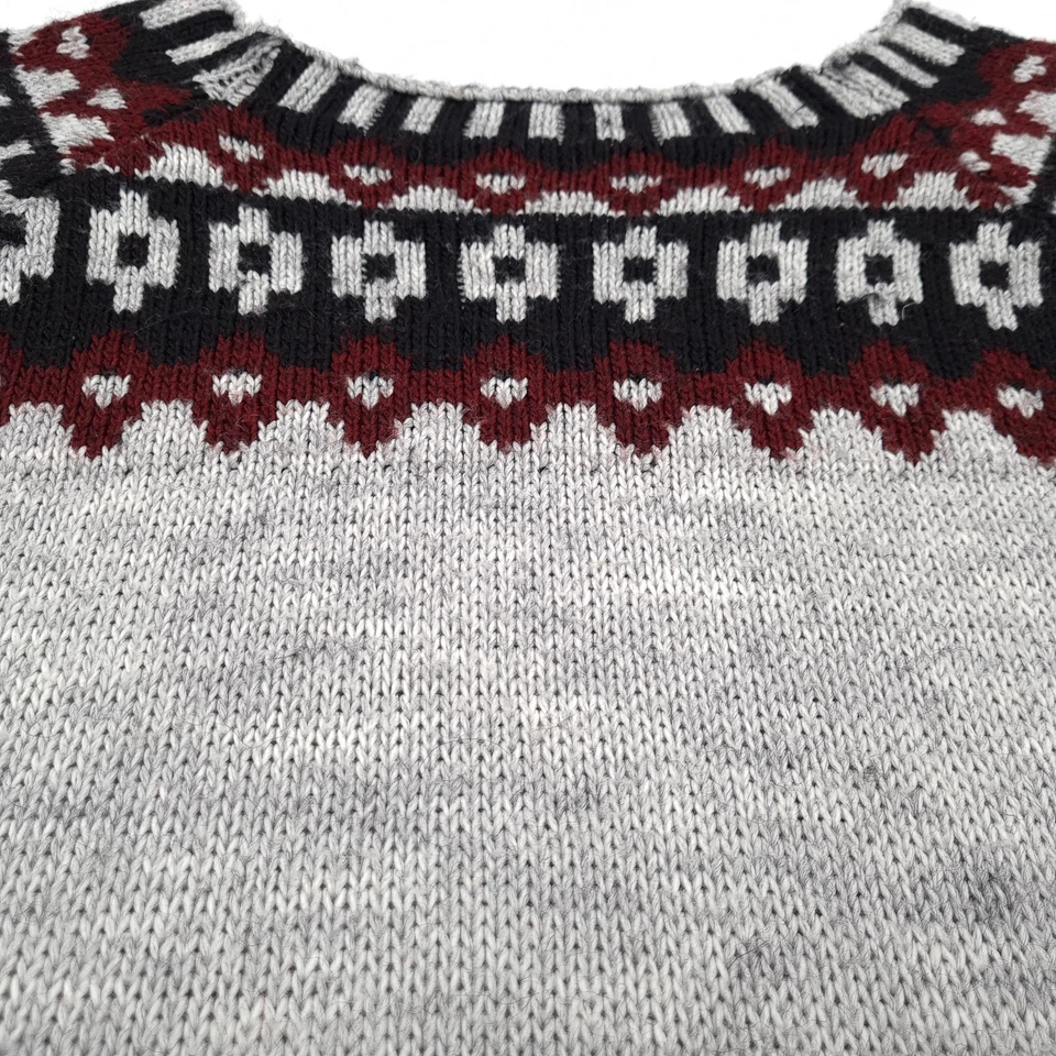 Vintage Nordic Pullover Fair Isle Mohair Damen Ci2 Größe S - Bild 4 von 4