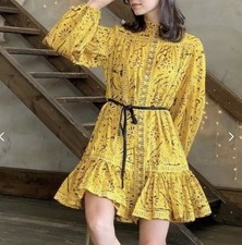 Zimmermann Lulu Frill Yellow Dress