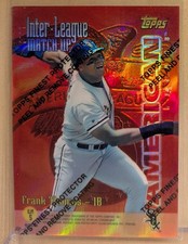 1997 Topps Inter-League Match-Ups DUAL REFRACTOR Sammy Sosa Frank Thomas #ILM5