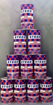 STEED Vintage 1970 s Gas Conditioner 11oz NOS Unopened 95c Can x10 FREE SHIPPING