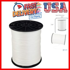 1/8" X 1000 ft Low -Stretch Solid Braid Industrial Polyester Cord. Made