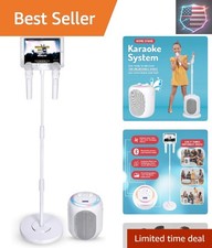 Portable Karaoke Machine for Adults  Kids with 2 Wireless Microphones, Home ...