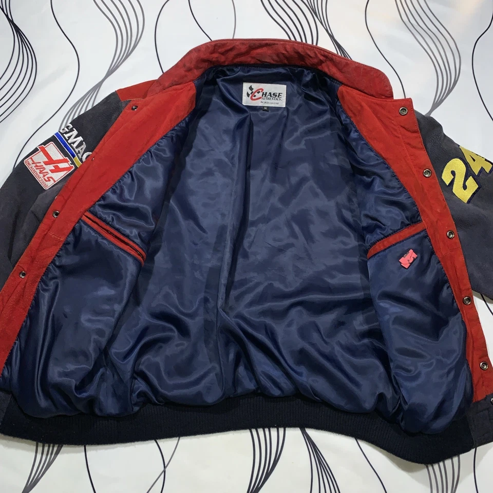 VTG Jeff Gordon JH Design Chase Authentics DuPont Flames NASCAR Racing Jacket L - Image 2 of 4