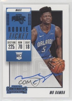 2018-19 Panini Contenders Rookie Ticket Mo Bamba #104 Rookie Auto RC w5c
