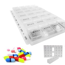Weekly Pill Box Travel Storage Container Organizer 7 Day Medication